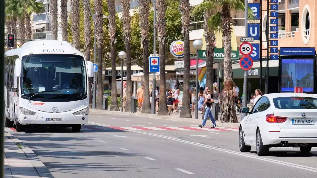 Imatge del passeig de Jaume I, a Salou.