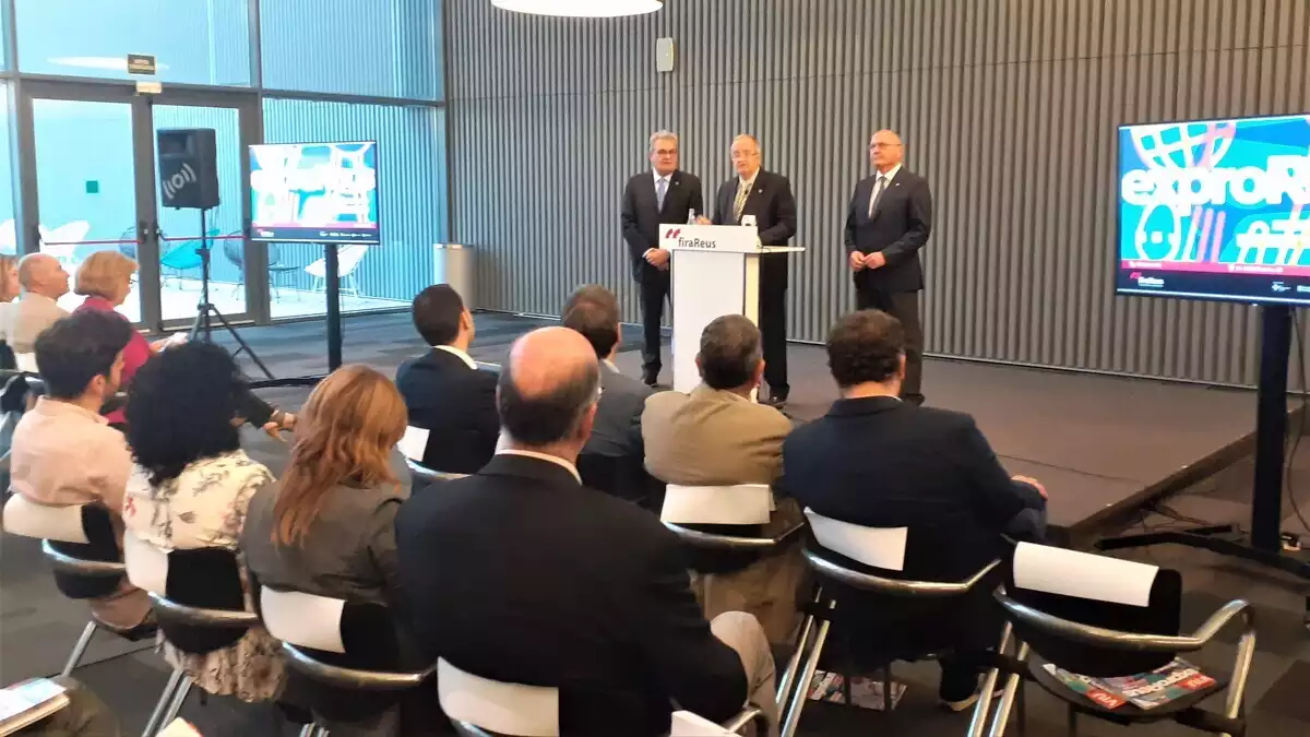 Josep Gonzàlez, Carles Pellicer i Jordi Just han inaugurat la 49a exproReus