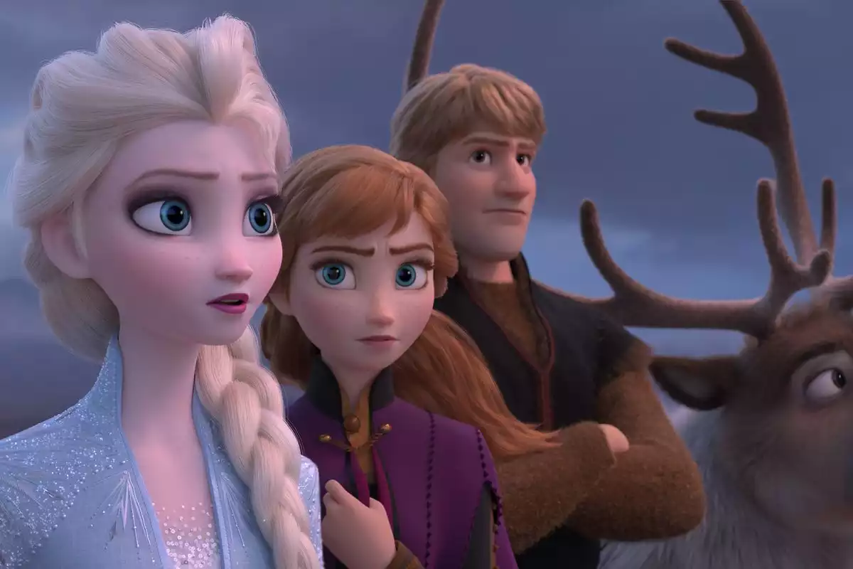 Elsa, Anna, Kristoff i Sven de Frozen II