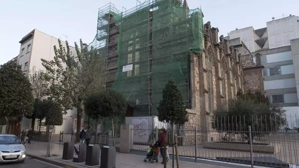 Imatge actual de la façana principal de l'església de Sant Joan Baptista de Reus