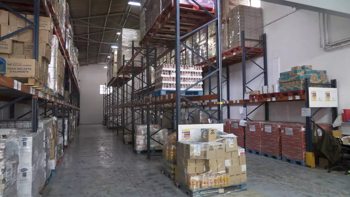 Imatge actual del magatzem de Reus del Banc d'Aliments de les Comarques de Tarragona