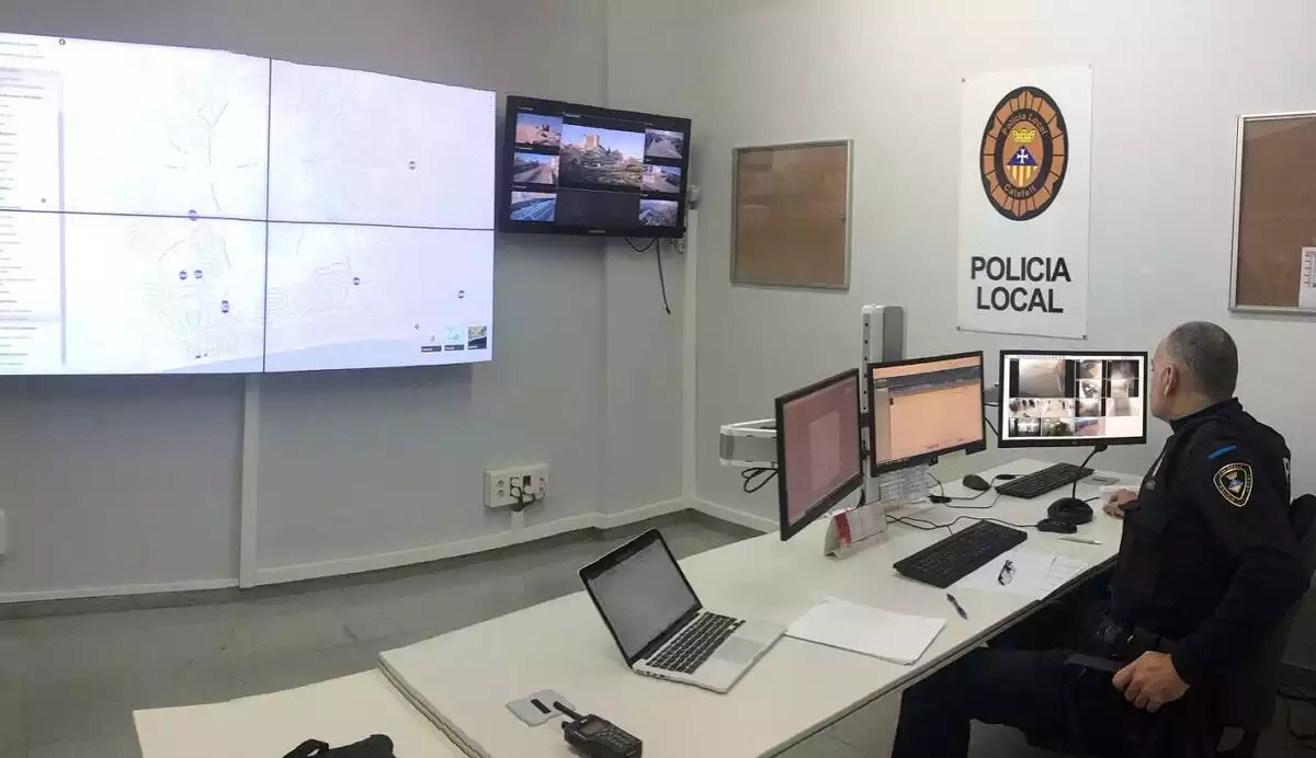 El sistema de videovigilància de la policia local de Calafell.