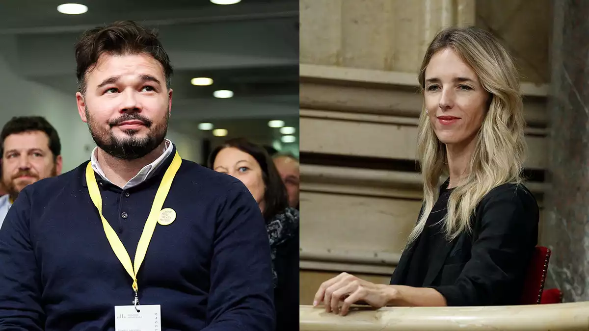 Gabriel Rufián i Cayetana Álvarez de Toledo