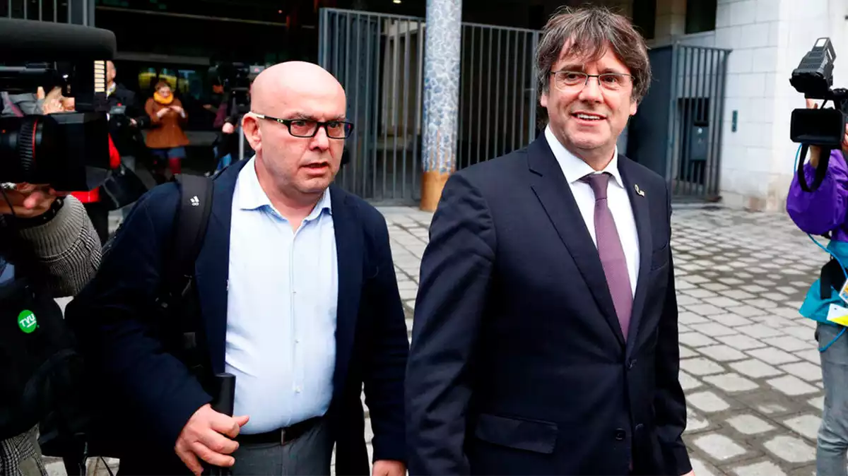 Gonzalo Boye i Carles Puigdemont en una imatge d'arxiu.