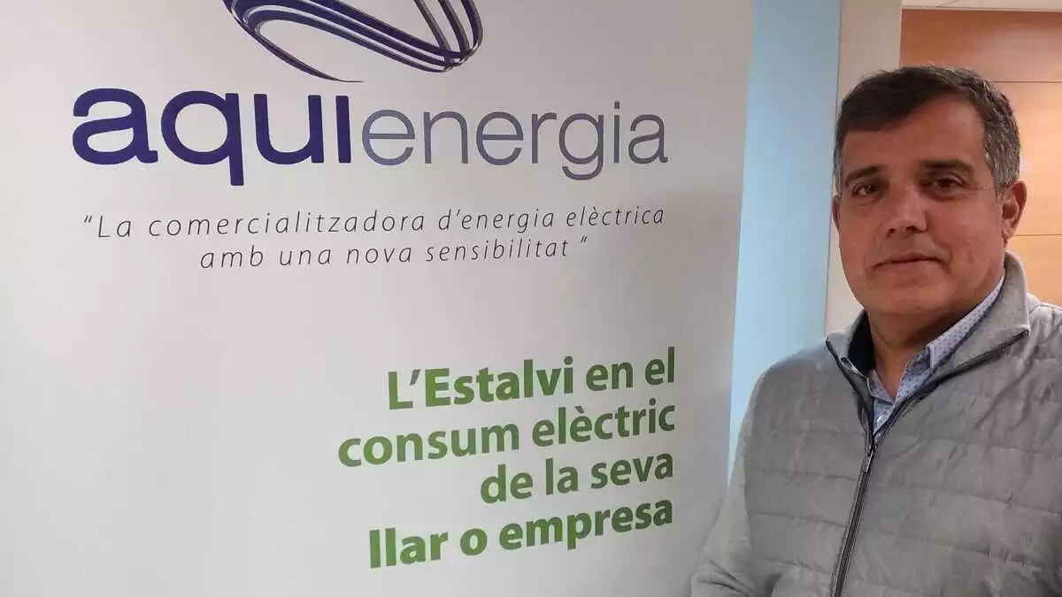 Imatge de l'exregidor de l'Ajuntament de Reus, Jordi Cervera, com a nou director comercial de l'empresa energètica Aquí Energia