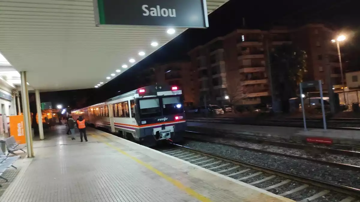 Tren a l'estació de Salou