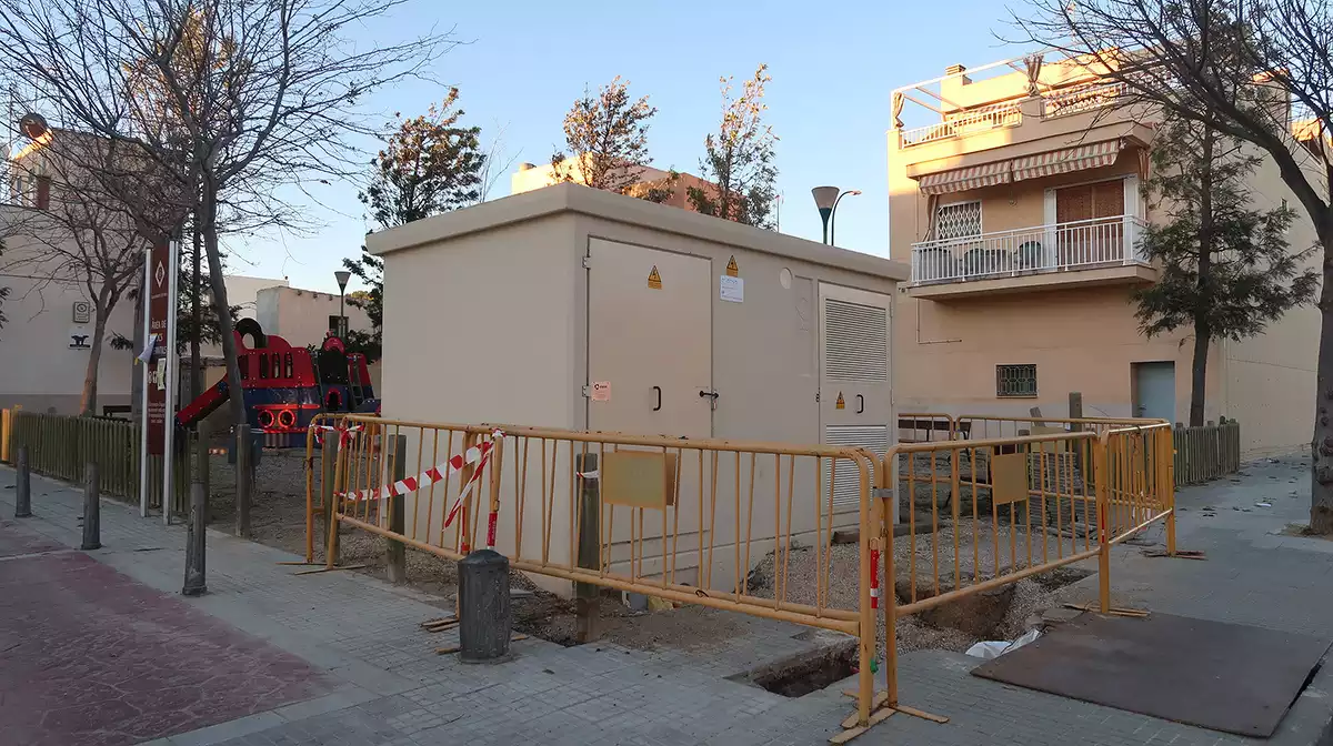 Imatge del nou transformador elèctric del barri Immaculada de Reus