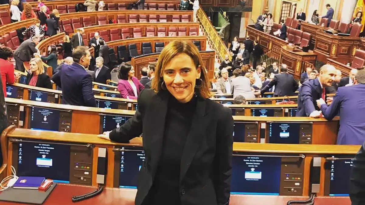Imatge de la regidora reusenca Sandra Guaita, al Congrés dels Diputats