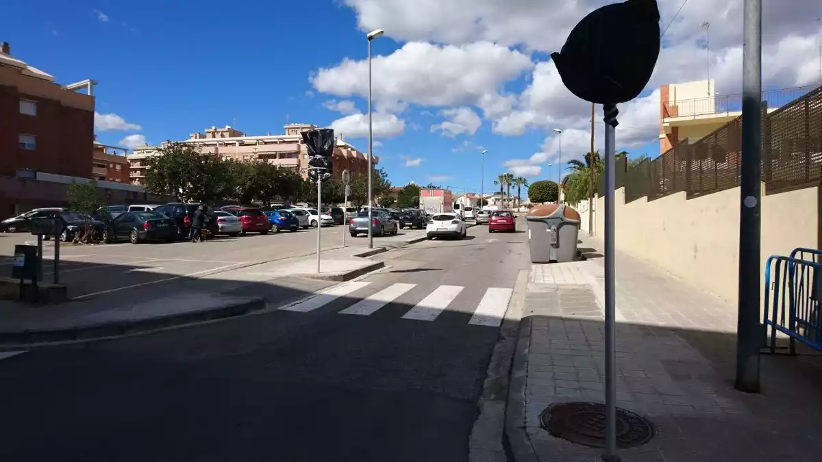 Aparcament del carrer Lleida a Torredembarra