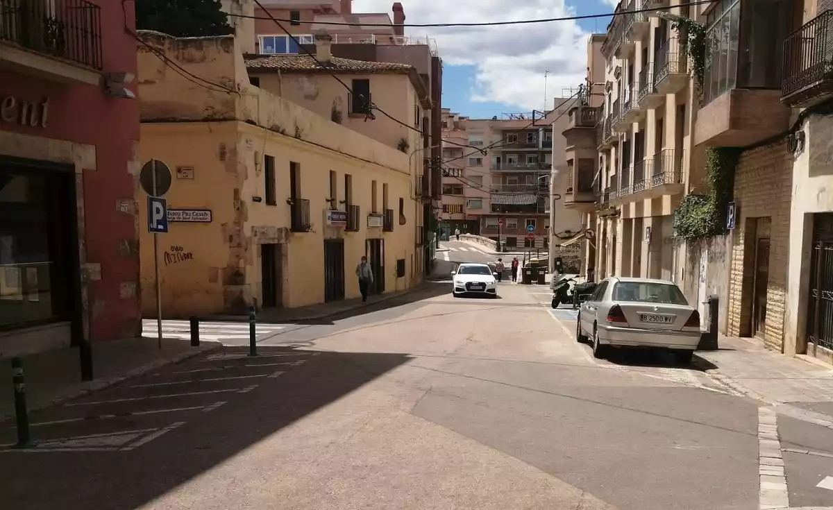 El carrer de les Quatre Fonts del Vendrell.