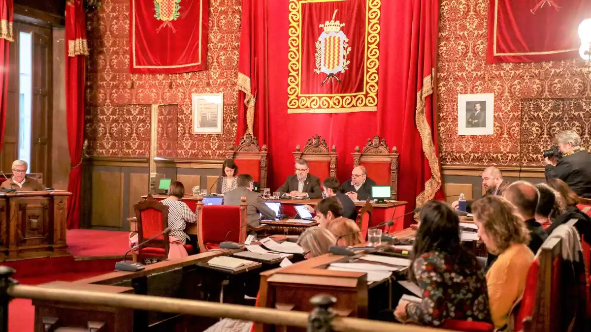 Reunió del consell plenari de l'Ajuntament de Tarragona