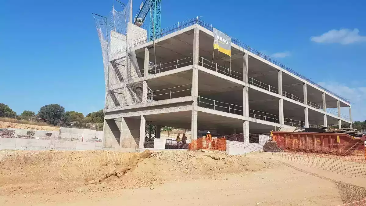 Imatge d'arxiu de les obres de l'escola de l'Arrabassada, a Tarragona