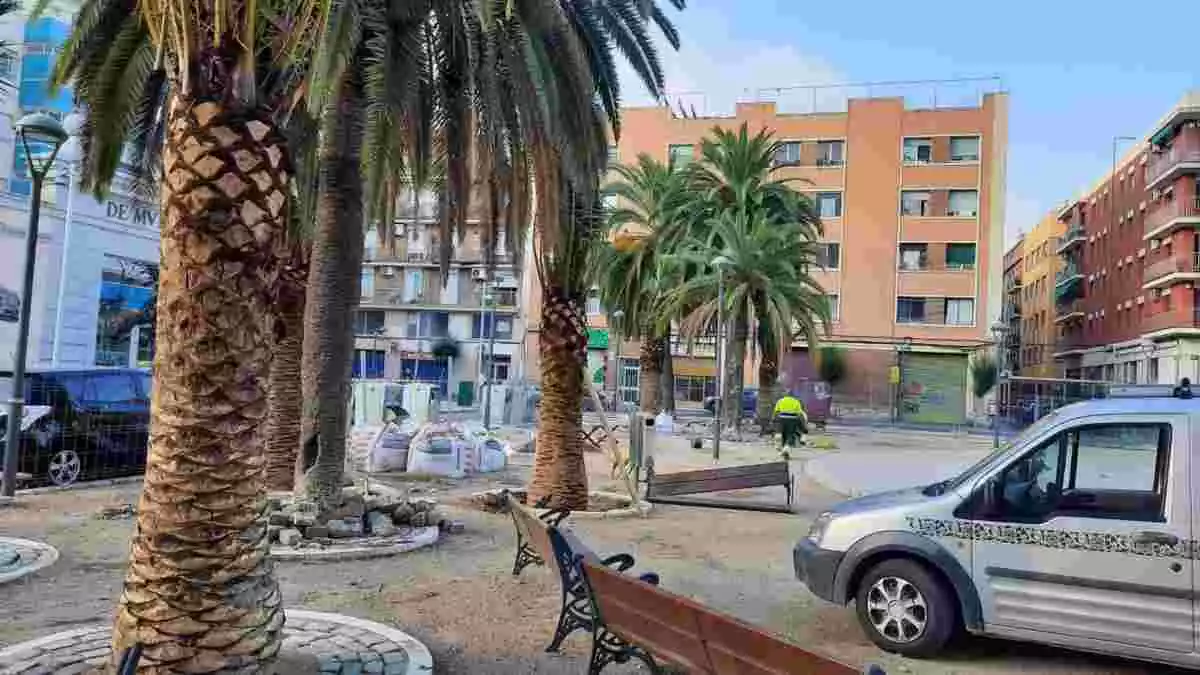 La plaça dels Infants, al barri del Port de Tarragona