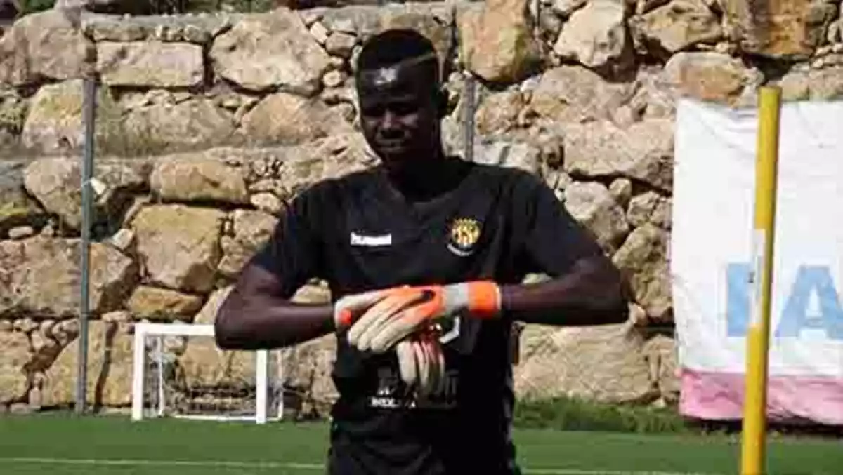 Cheikh durant un entrenament