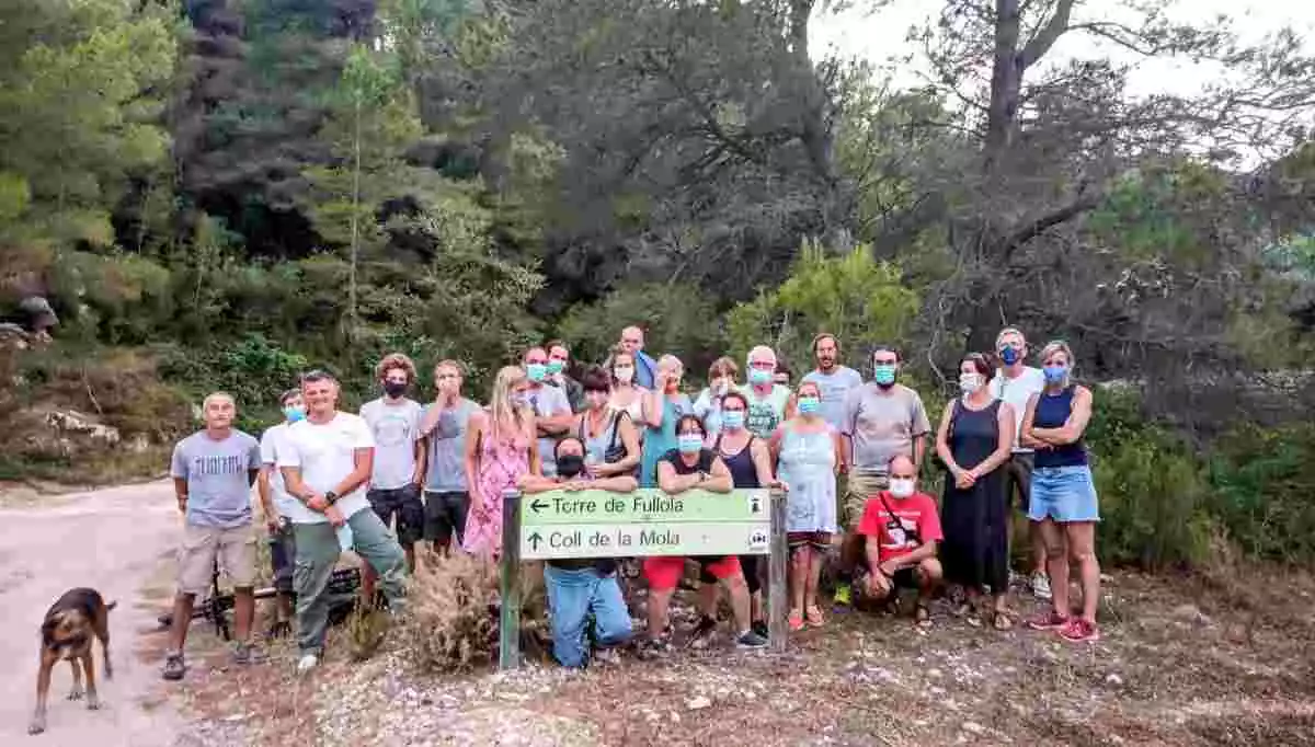 Pla general d'alguns que han format la plataforma Salvem Torrefullola i la Mola, al Perelló i Tortosa, contraris a més concertació eòlica en aquest entorn.