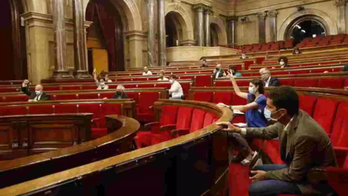 Imatge d'arxiu del Ple de Parlament de Catalunya