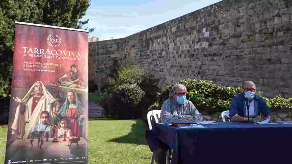 Imatge de la roda de premsa de presentació del Tarraco Viva 2020