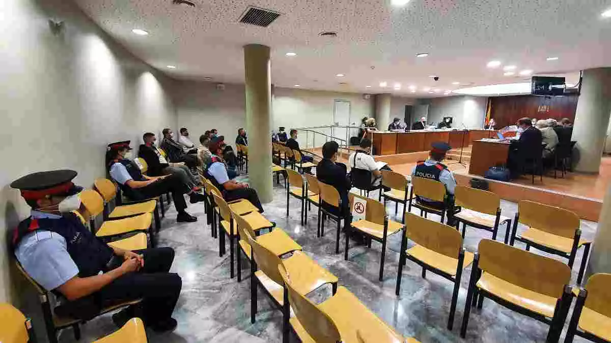 Pla general de la Sala de l'Audiència de Lleida en el judici per tràfic de drogues