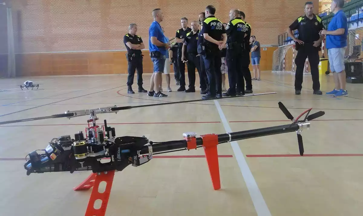 Una demostració de drons al Vendrell.
