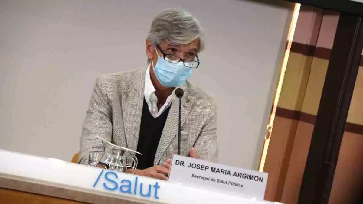 El secretari de Salut, Josep Maria Argimon, el 6 d'octubre del 2020