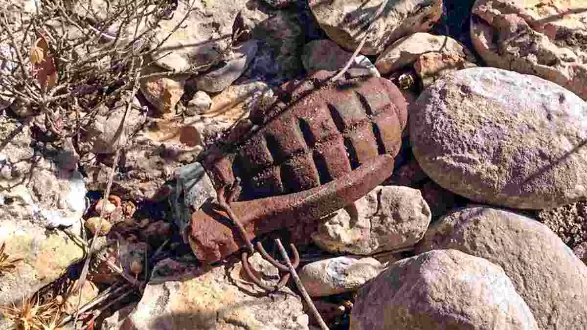 Imatge d'arxiu d'una granada de la Guerra Civil