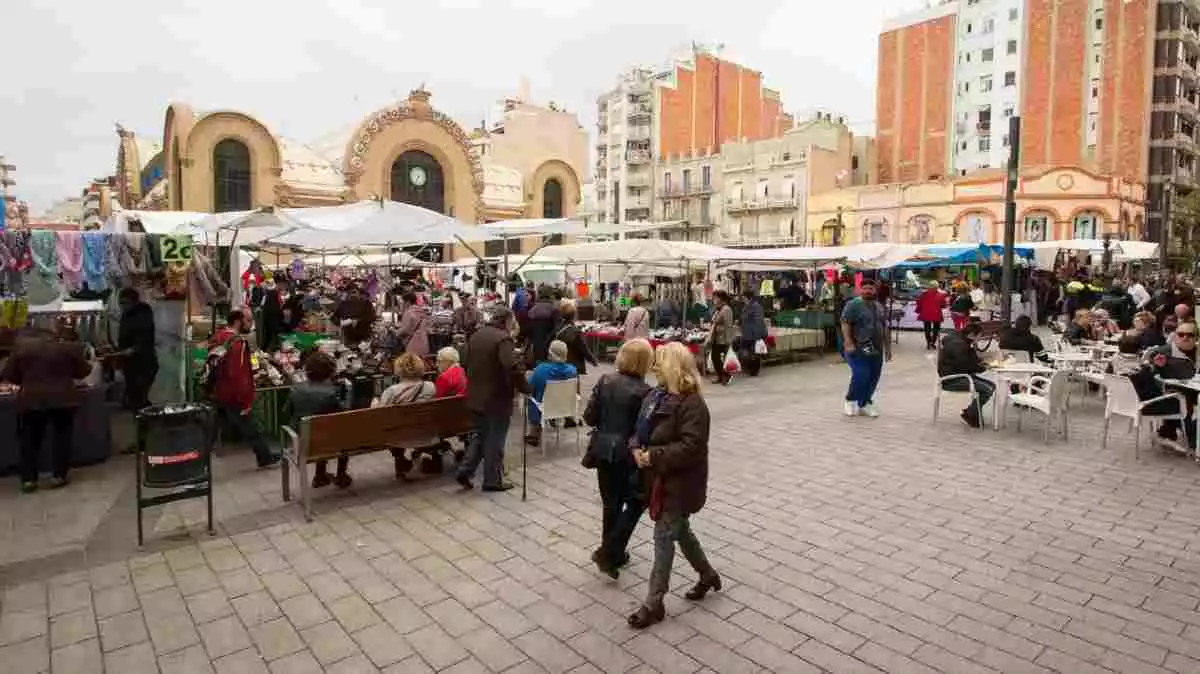 La plaça Corsini de Tarragona, en una imatge d'arxiu