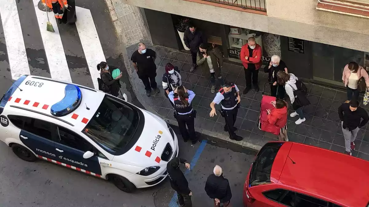 Pla general de l'actuació policial al carrer Sevilla de Tarragona