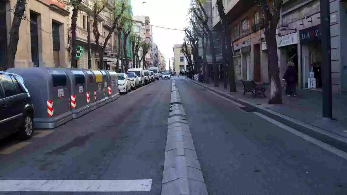Imatge del carrer Canyelles de Tarragona a l'actualitat