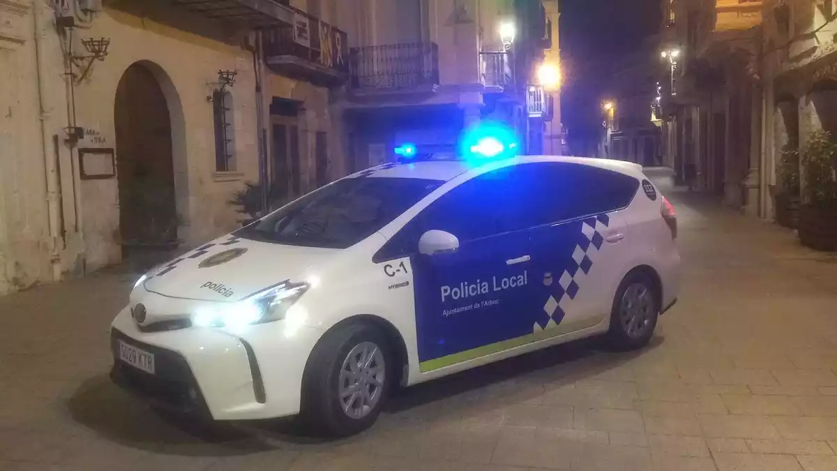 Un cotxe de la policia local de l'Arboç.
