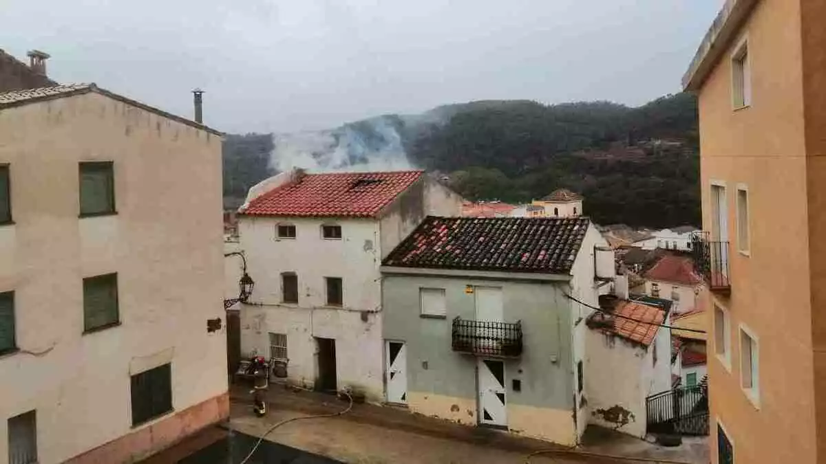 Una casa incendiada a Benifallet