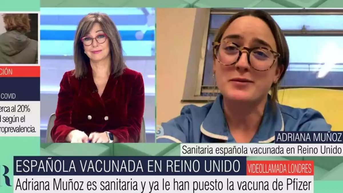 Adriana Muñoz, la primera infermera catalana a posar-se la vacuna contra el coronavirus