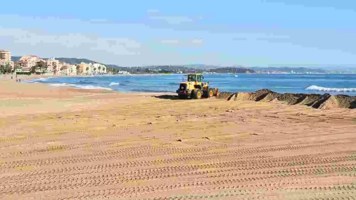 Imatge de la platja de la Paella de Torredembarra