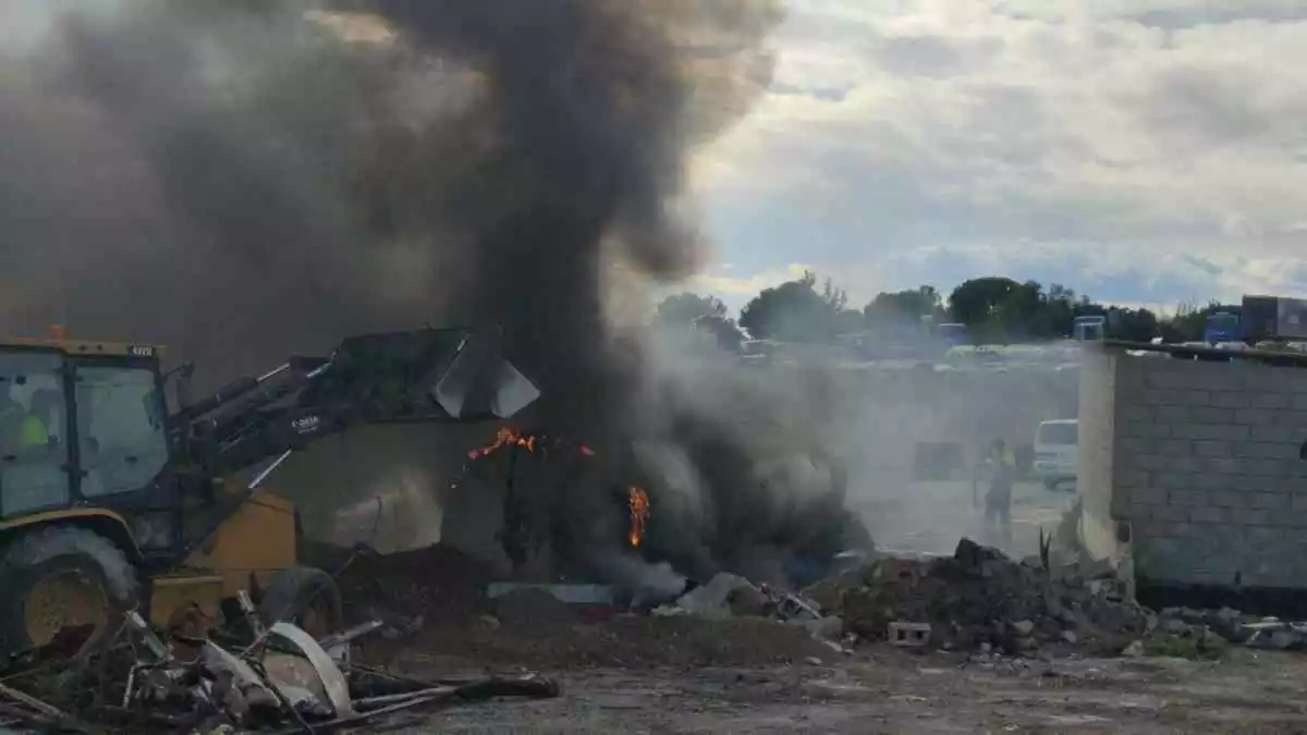 Imatge d'un incendi a Torredembarra