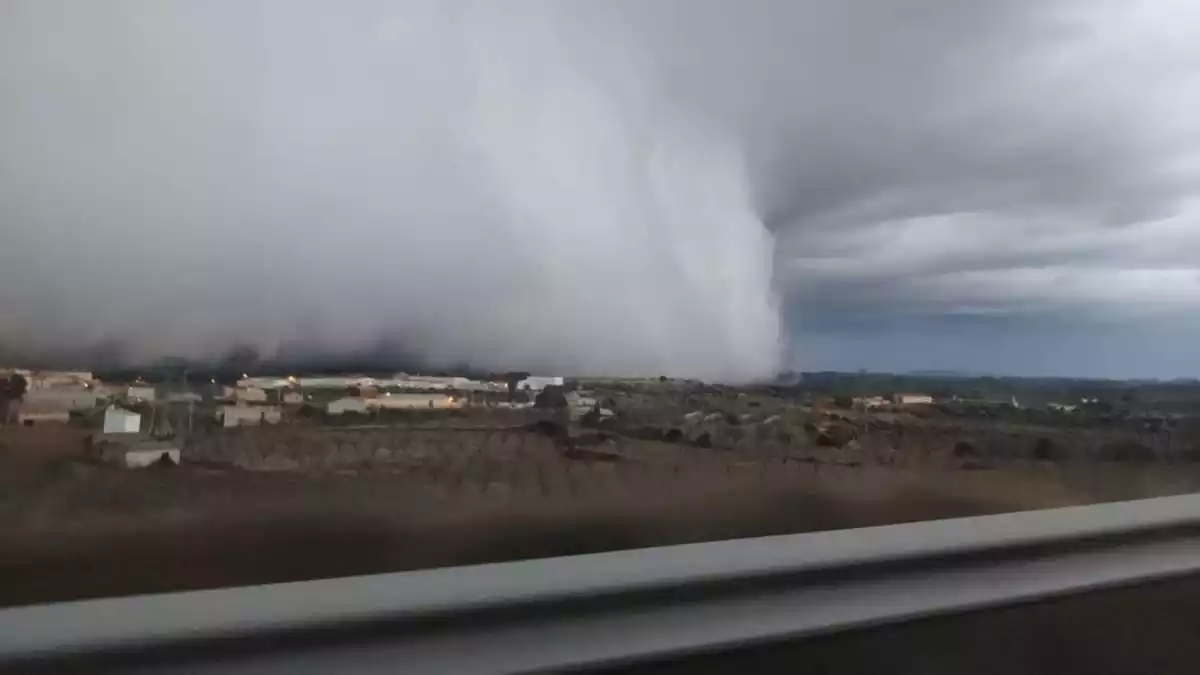 Imatge d'un tornado, al Matarranya