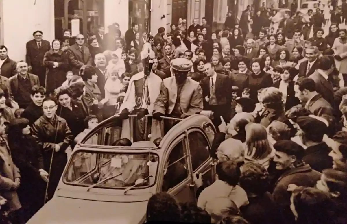 La cavalcada de Reis de l'Arboç del 1969.