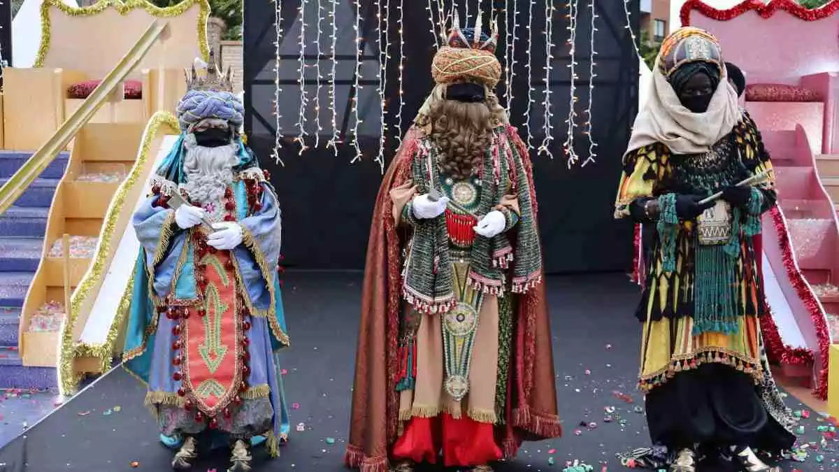 Pla general dels tres Reis Mags d'Orient al seu campament del parc Sant Jordi de Reus