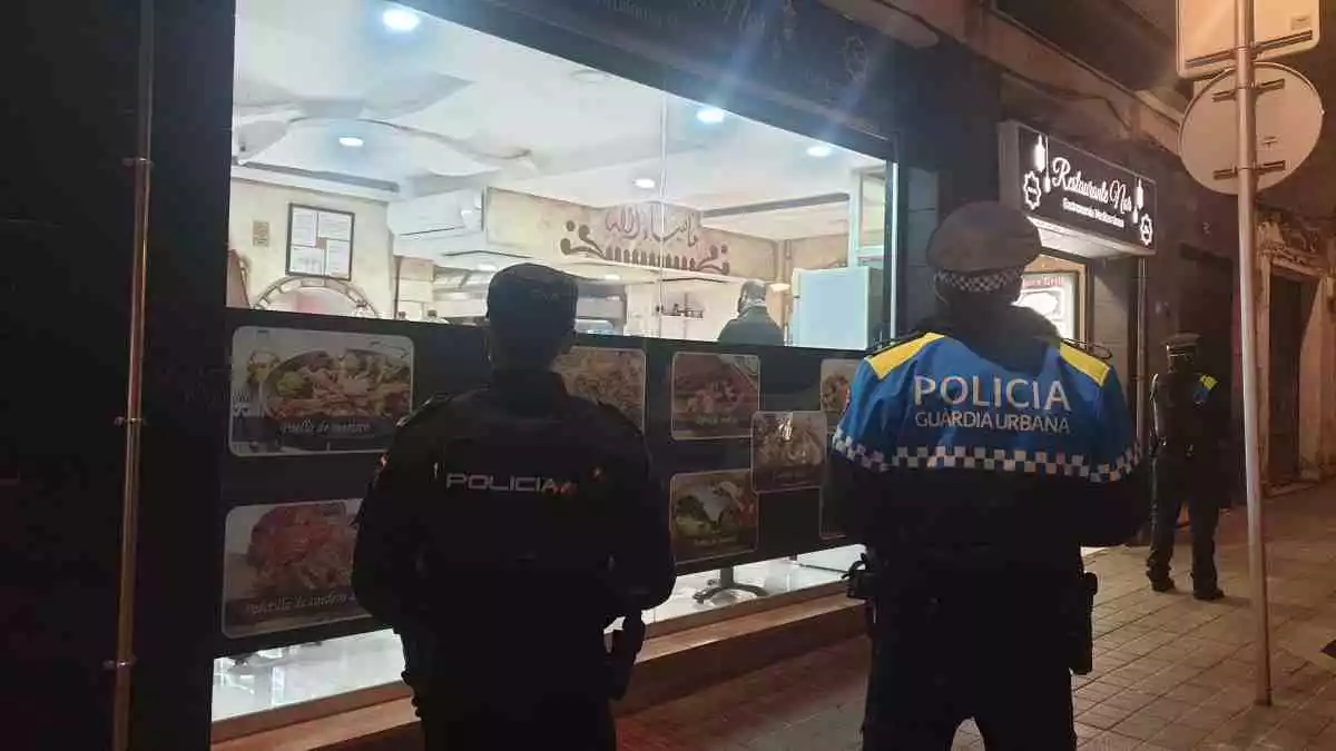 Imatge d'un dispositiu policial a Reus