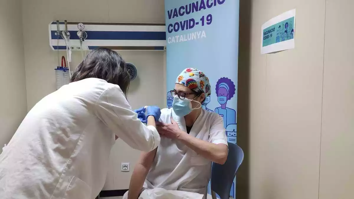 Pla general de la primera sanitària vacunada de Covid-19 a l'Hospital Santa Tecla