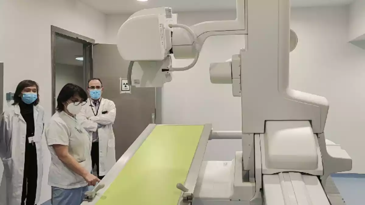 Pla general de la nova sala de radiologia de l'Hospital Comarcal de Móra d'Ebre