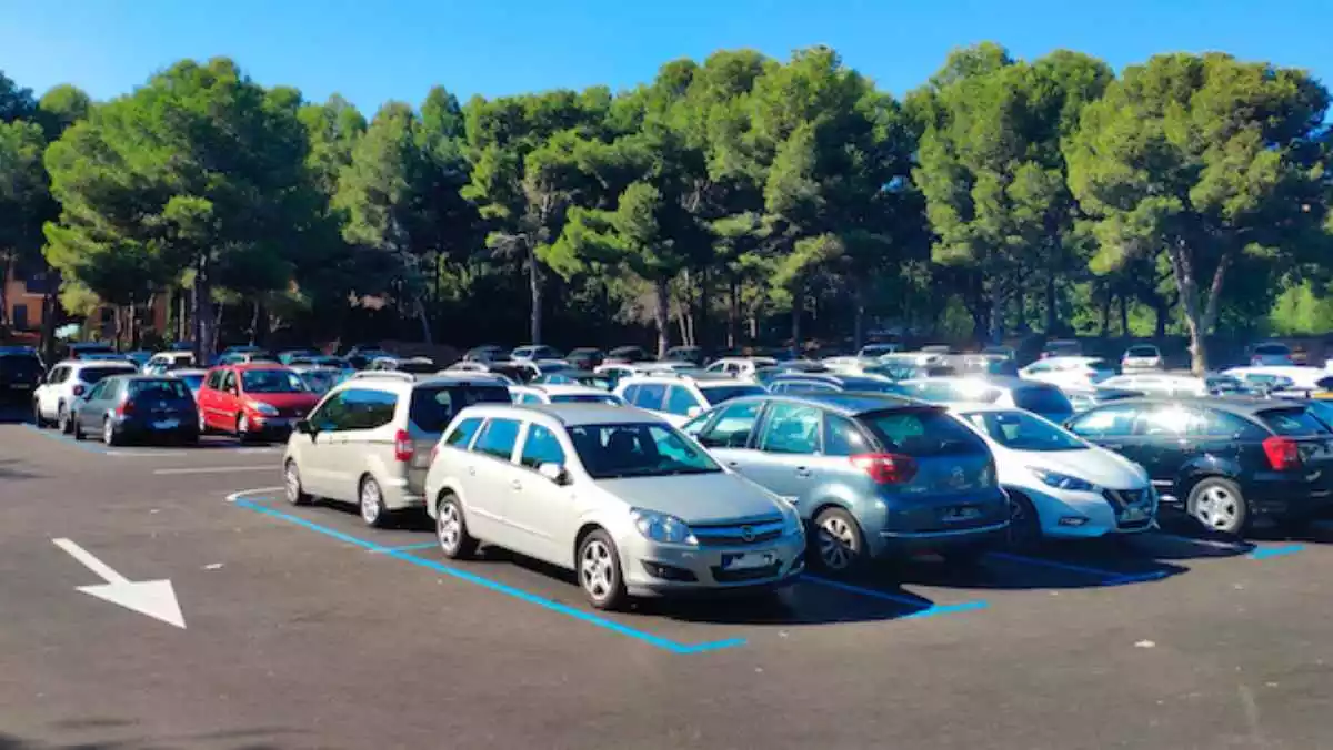 Imatge d'un aparcament de zona blava de Salou