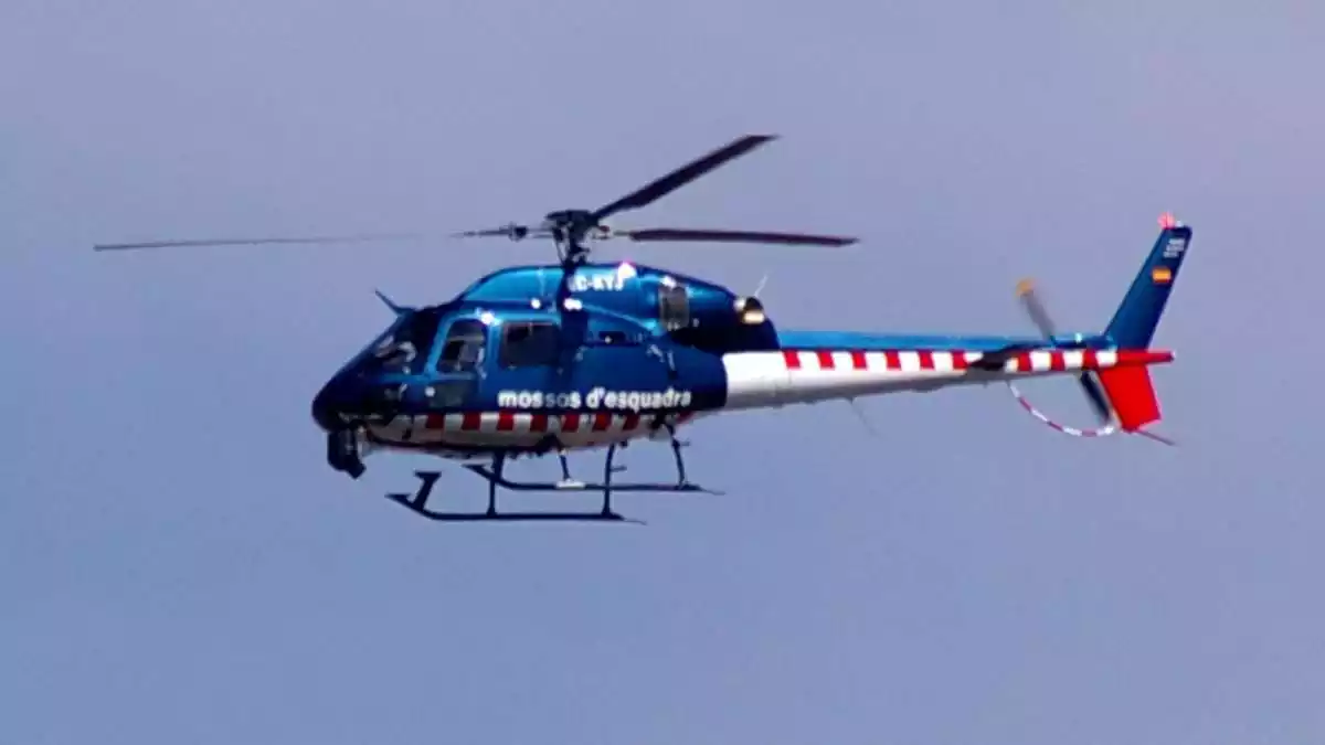 Un helicòpter dels Mossos d'Esquadra, en una imatge d'arxiu