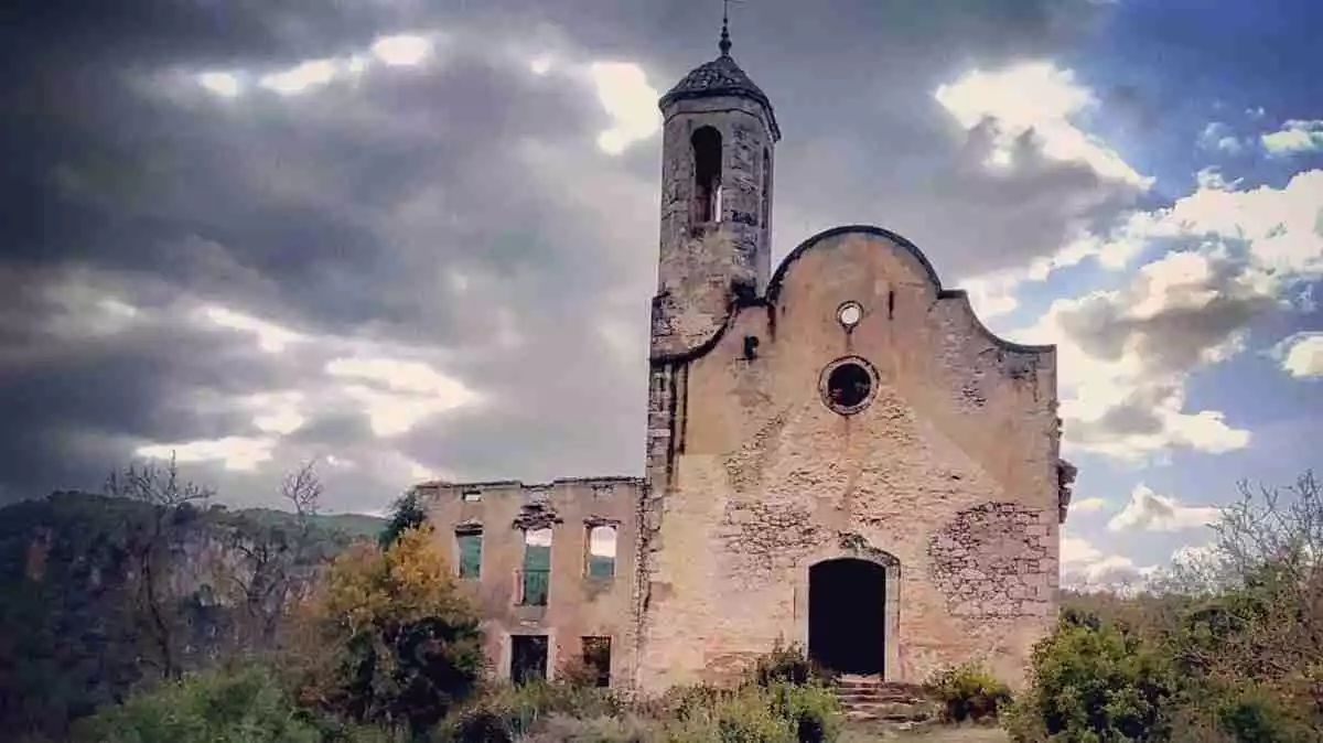 Imatge de l'església de Santa Maria, a Santa Perpètua del Gaià (Pontils)