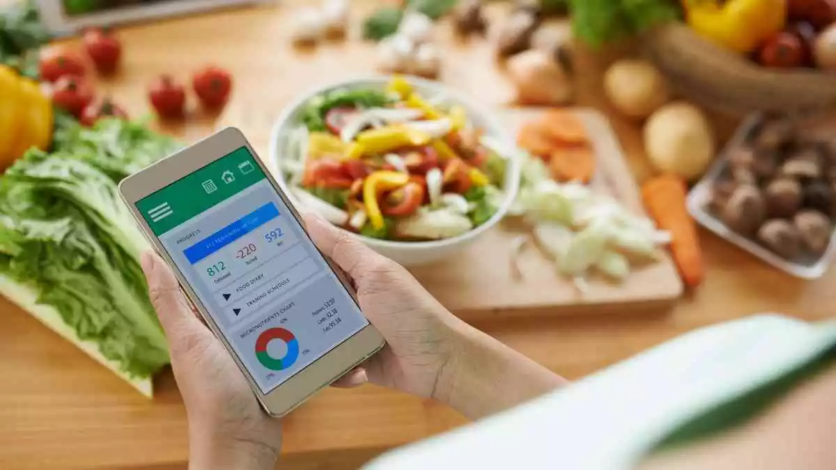 Imatge d'una app sobre nutrició