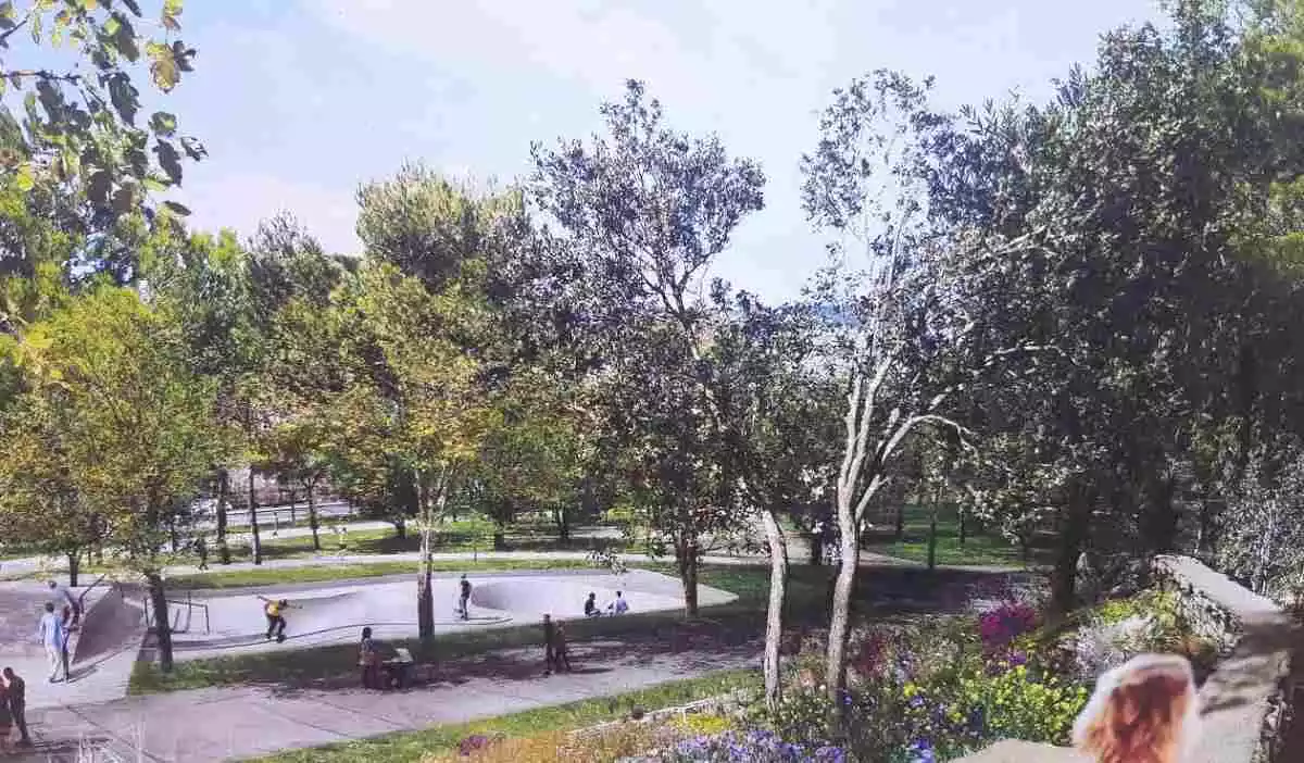 Imatge virtual del futur Parc del Botafoc del Vendrell.