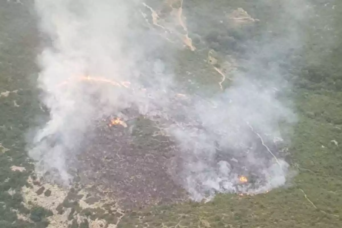 Incendi a la serra del Montsià