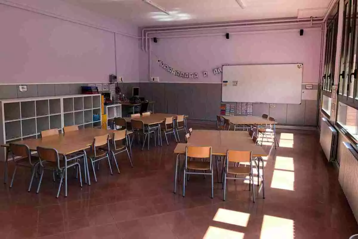 Aula de l'Escola Salvador Ninot de Sarral