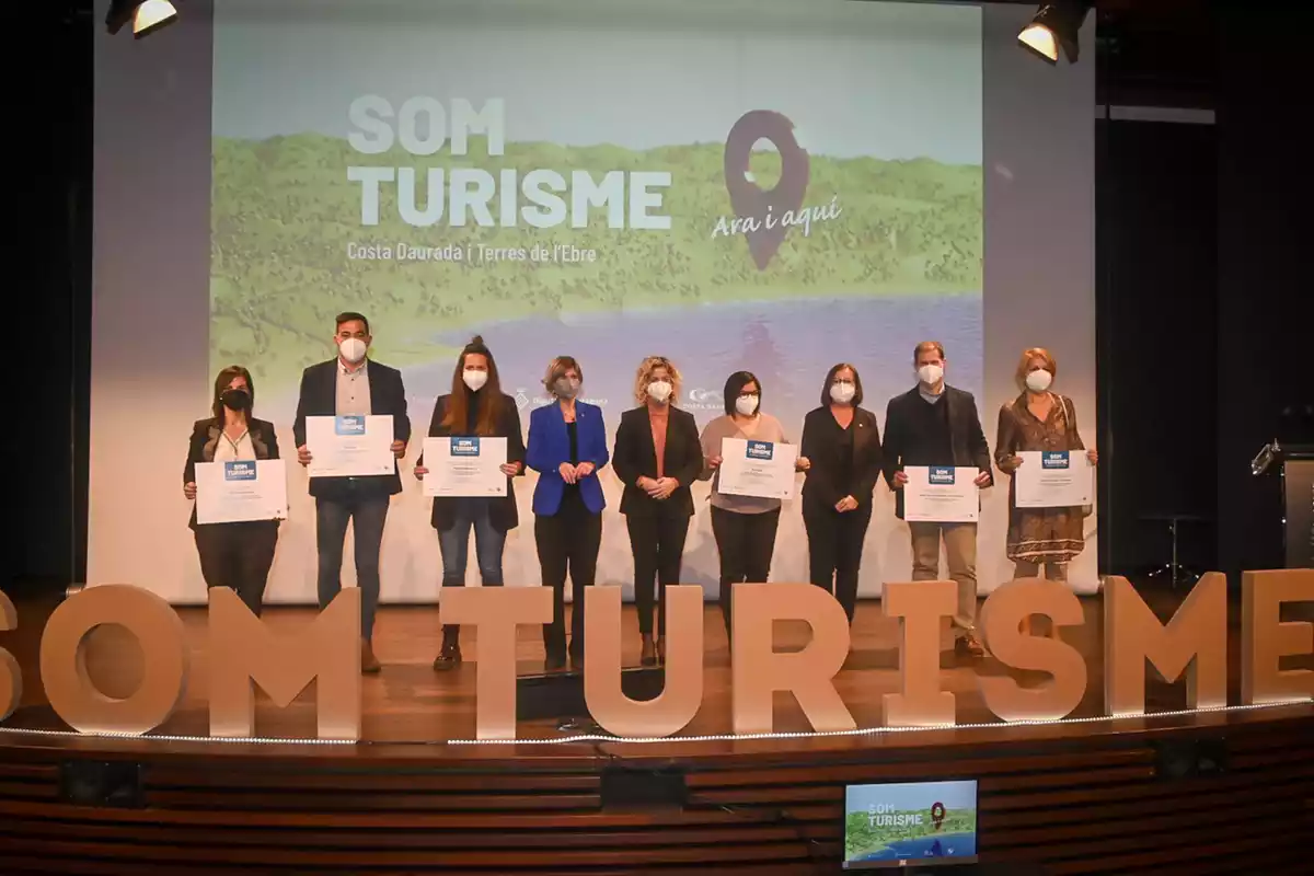 Els guardonats amb el premi Jordi Cartanyà del Patronat de Turisme de la Diputació de Tarragona
