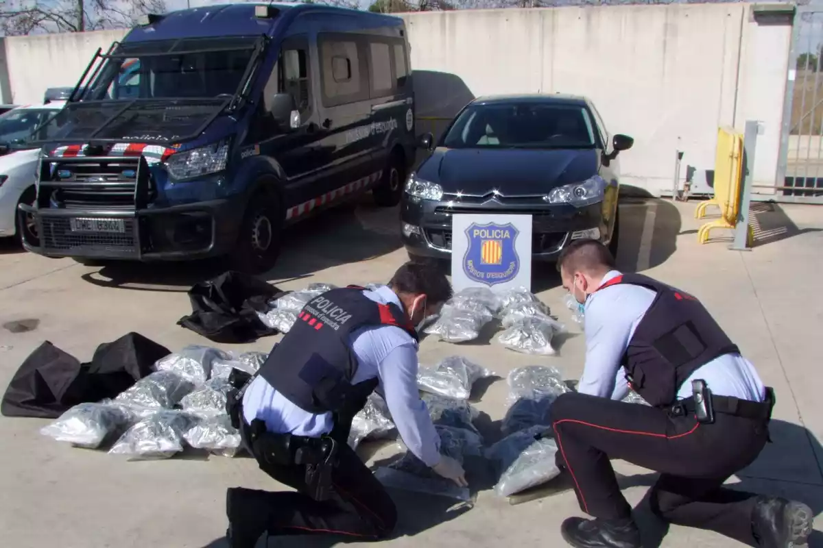 Els Mossos d'Esquadra en un operatiu de drogues a Salou