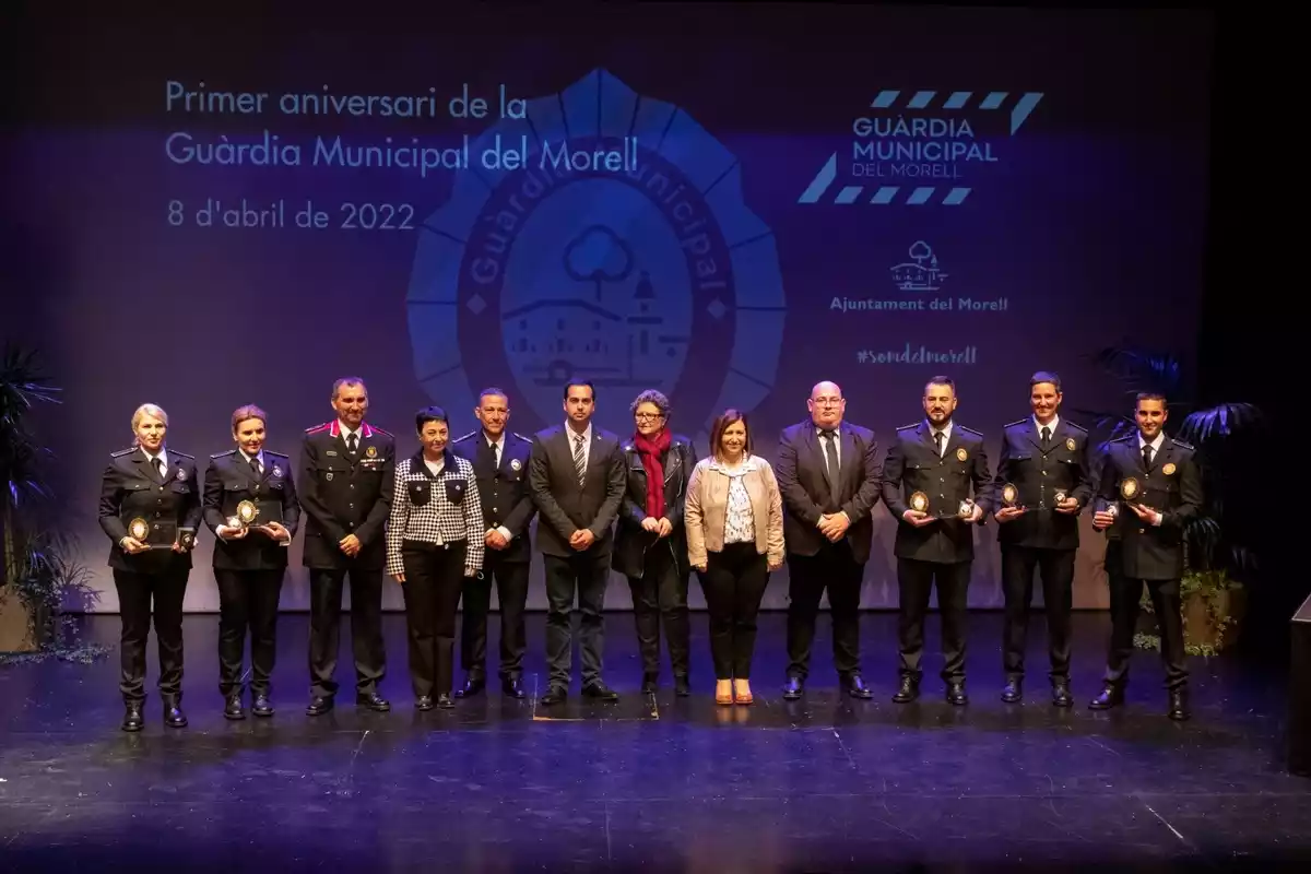 El Teatre Auditori del Morell ha estat l'escenari de la celebració del primer aniversari de la Guàrdia Municipal