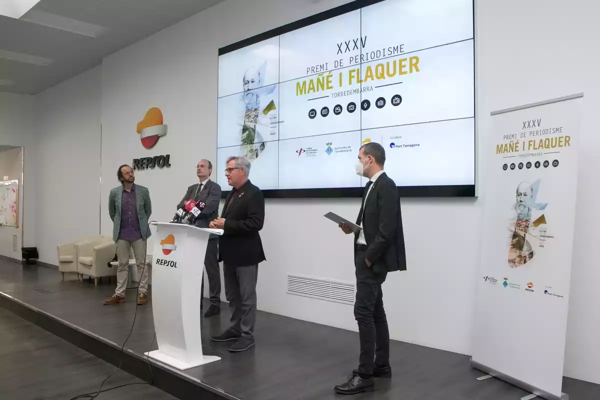 Imatge de la presentació del Premi de Periodisme Mañé i Flaquer